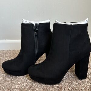 DREAM PAIRS Women's Stomp High Heel Ankle Boots